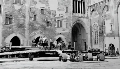 Image d’archive d’une représentation du Festival d’Avignon.