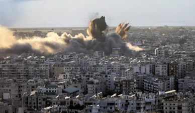 ضربات جوية إسرائيلية على بيروت جنوب 2024  