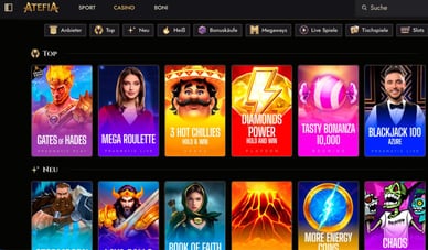 Atefia Casino – bestes Casino ohne OASIS-Sperre
