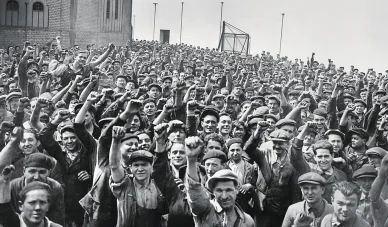 Manifestations en France : Front populaire de 1936. Manifestations en France : ouvriers mobilisés.