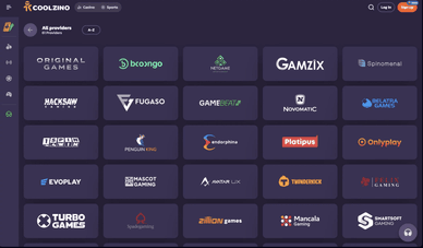Fornecedores de casino online