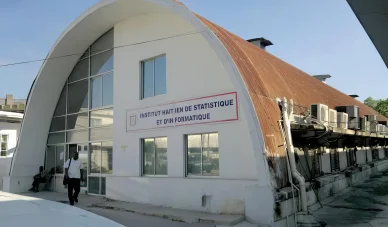 IHSI bâtiment Port-au-Prince. Bâtiment de l’Institut Haïtien de Statistique et d’Informatique.