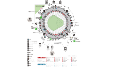 福岡PayPayドーム球場案内図