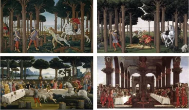 Botticelli Nastagio degli Onesti, circa 1483 Nastagio degli Onesti Botticelli