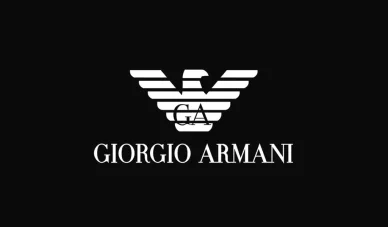 Logo Armani agli inizi della carriera