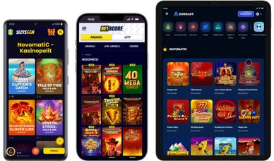 Novomatic mobiili kolikkopelit