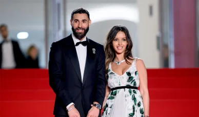 Karim Benzema et Lyna Khoudri.