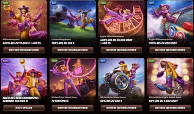 Boni im Online Casino mit Höchster Auszahlungsquote