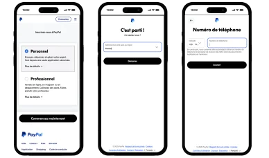 Étapes pour s'inscrire sur PayPal Inscription PayPal