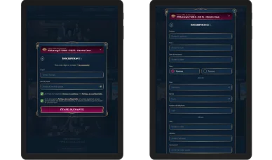 Formulaire d’inscription RichRoyal.