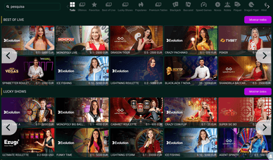 Casino ao vivo com dealer online SpinBetter