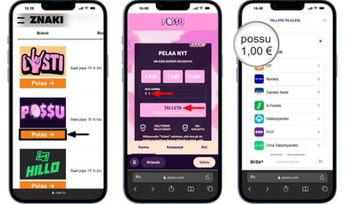 1€ talletus casino