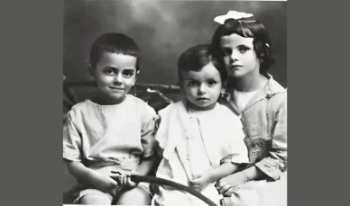 I fratelli Morante: Aldo e Marcello Elsa Morante con i fratelli