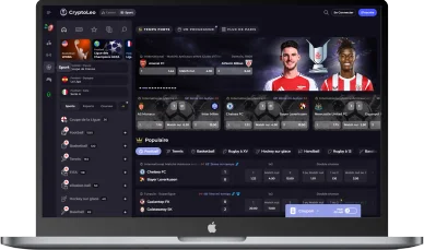 La section des paris sportifs de CryptoLeo.