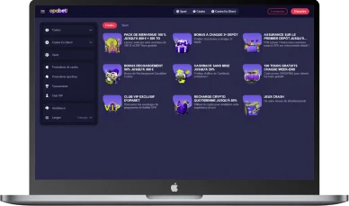 Bonus de bienvenue sur Opabet Casino.