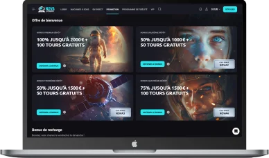 Offres de bienvenue exclusives sur NovaDreams Casino.