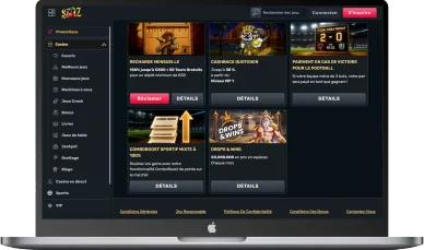 TheSlotz Casino avec bonus réguliers. Bonus récurrents et cashback sur TheSlotz Casino.