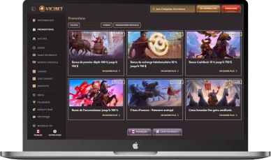 Bonus sportifs Vicibet.