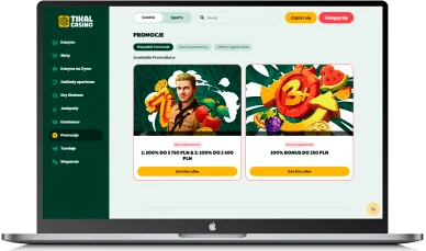 Bonusy i Promocje Bonusy w Tikal Casino