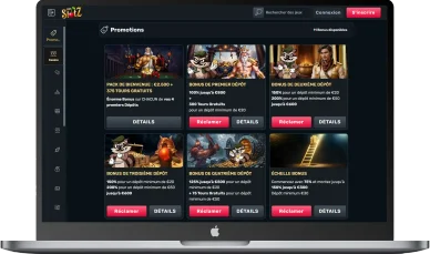 TheSlotz Casino avec offres bonus. Promotions et bonus actifs sur TheSlotz Casino.