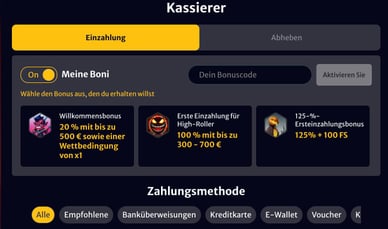 Zahlungen in Casino Online Hellspin