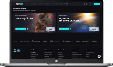 Promotions spéciales du week-end sur NovaDreams Casino.