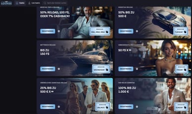 Reload-Boni Slot Lounge Casino mit Promo-Codes
