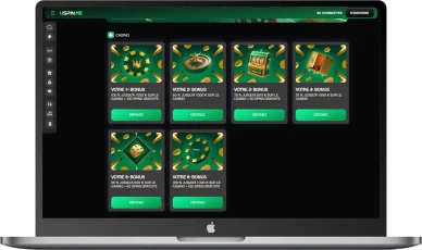 Uspin.Me Casino bonus de dépôt en plusieurs étapes.