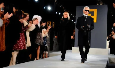 Karl Lagerfeld e Silvia Venturini Fendi Silvia Venturini Fendi