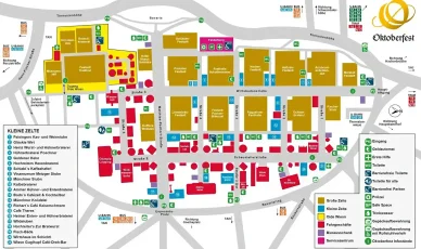 Oktoberfest térkép