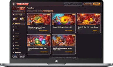 Dragonia bonus spéciaux casino.