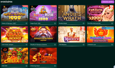 Spinbetter nyerőgépek