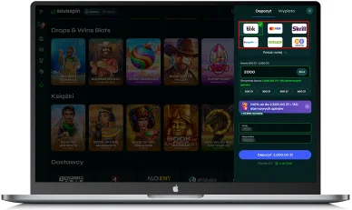 Płatności w kasynie Savaspin