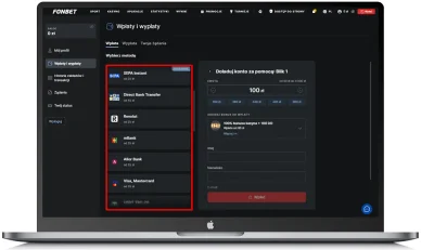 Metody płatności w kasynie Płatności w kasynie Fonbet