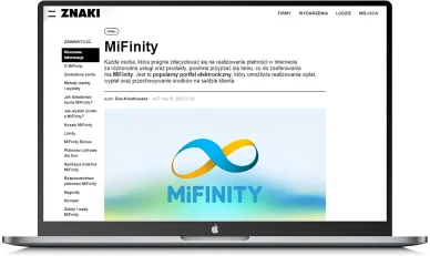 Portfel elektroniczny MiFinity
