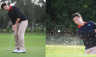 Jon Rahm inicios en el golf Joven Jon Rahm practicando golf