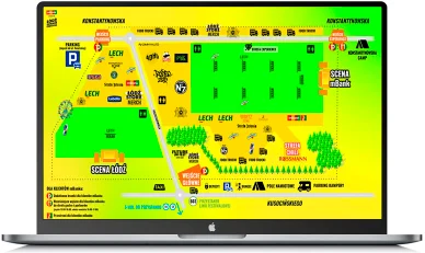 Łódź Summer Festival — mapa Mapa — Łódź Summer Festival