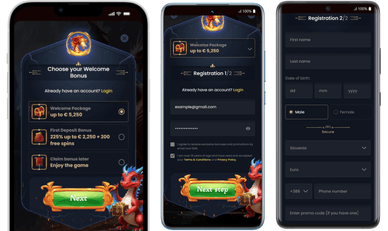 Registracija v igralnice z depozitom 1€