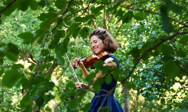 Violoniste du Festival de Musique de Chambre du Larzac.