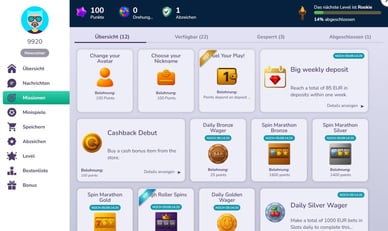 Missionen in Casino Missionen in Safe-Casino