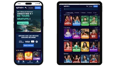 Spinsino casino avec virement bancaire