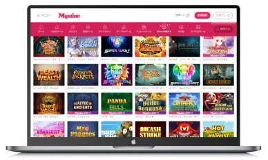 Mystinoカジノのジャックポットゲーム