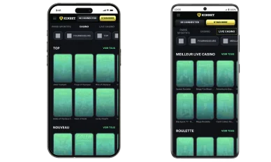 Application casino en ligne