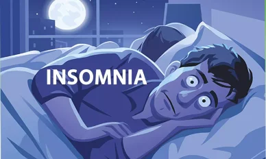 Insomnia is a sleep disorder that makes it hard to fall asleep or stay asleep throughout the night.