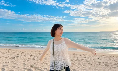 病との闘い、そして逝去 写真の中村ユリさんは笑顔です