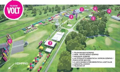 VOLT Fesztivál térkép