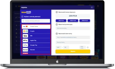 Metody płatności w Vegasnova kasyno online Metody płatności w kasynie