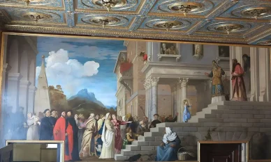 Presentazione della Vergine al Tempio Opere d'arte di Tiziano Vecellio