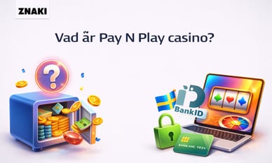 Texten Pay N Play förklarat med Znaki FM logga