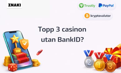 Utvalda topp 3 casinon utan BankID